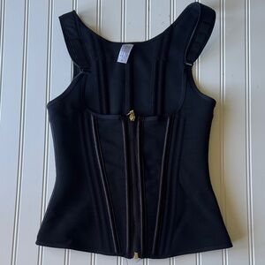 Women's Zipper Corset with Bra Tummy Control